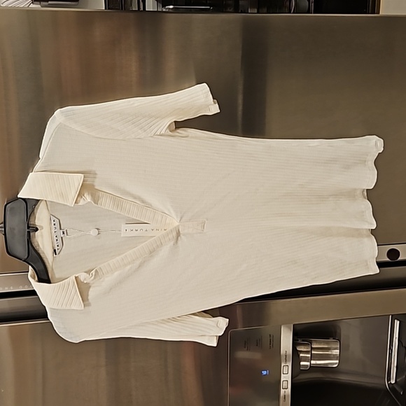 💕TRINA TURK💕 Ribbed Knit Nishi 2 Top ~ White Medium M NWT - Picture 7 of 14